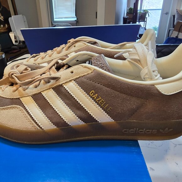 adidas Gazelle Indoor Earth Strata Magic Beige IF9646 Men's Size New 10.5 Shoes - Picture 1 of 13